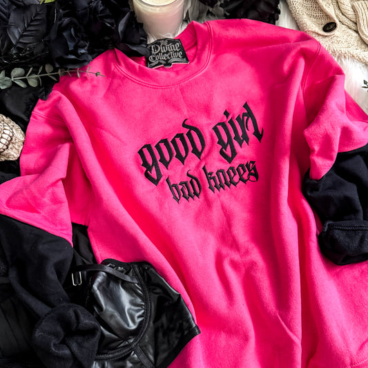 Good Girl Bad Knees - Block & Embroidered PREORDER CLOSES 4.10