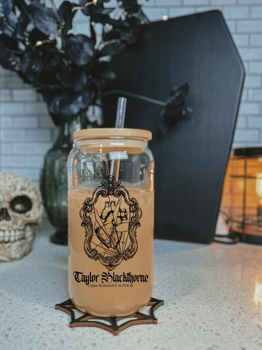 T. Blackthorne Glass Can Cup