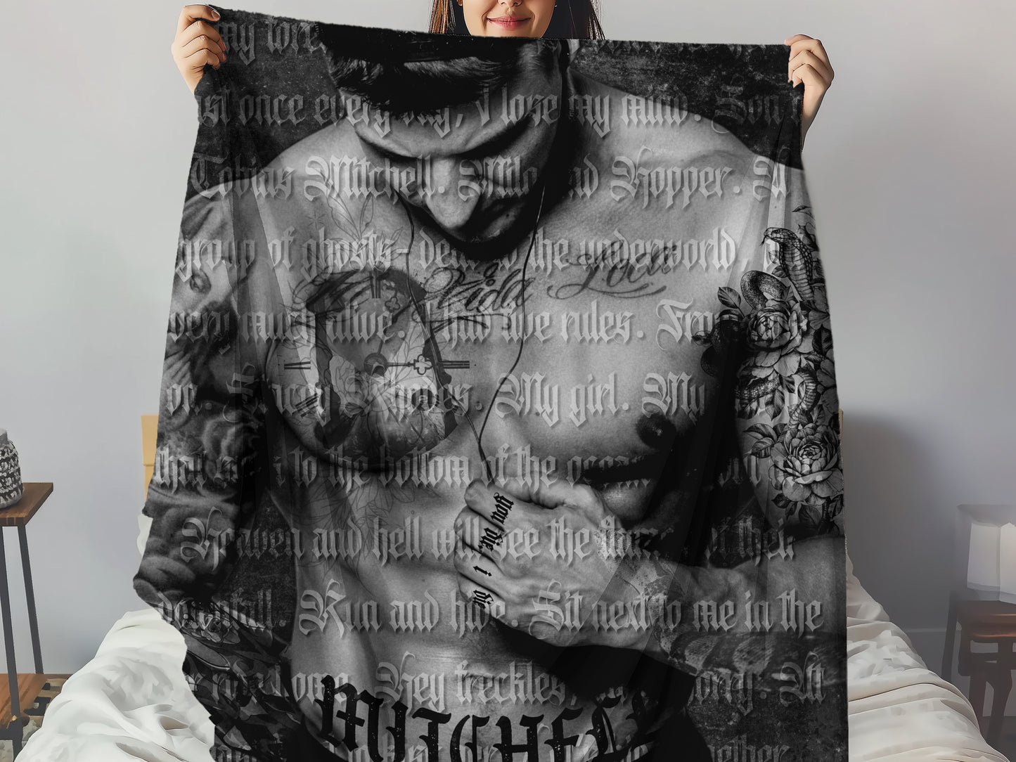 Kade Mitchell Blanket - Edge of Darkness Trilogy