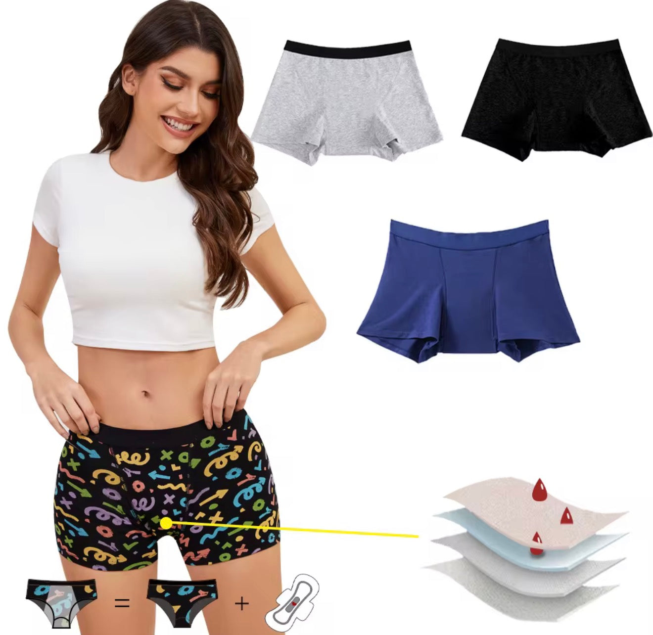 Boxer Period Panties