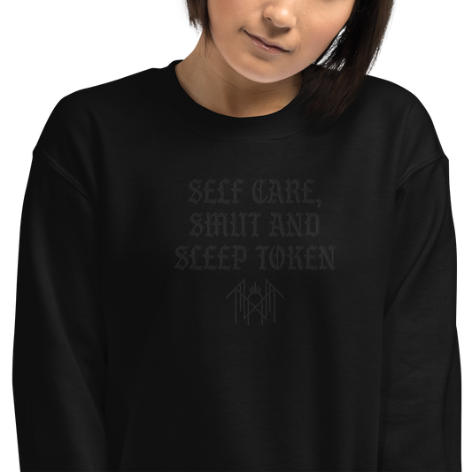 Self Care and Smut - Embroidered Crew